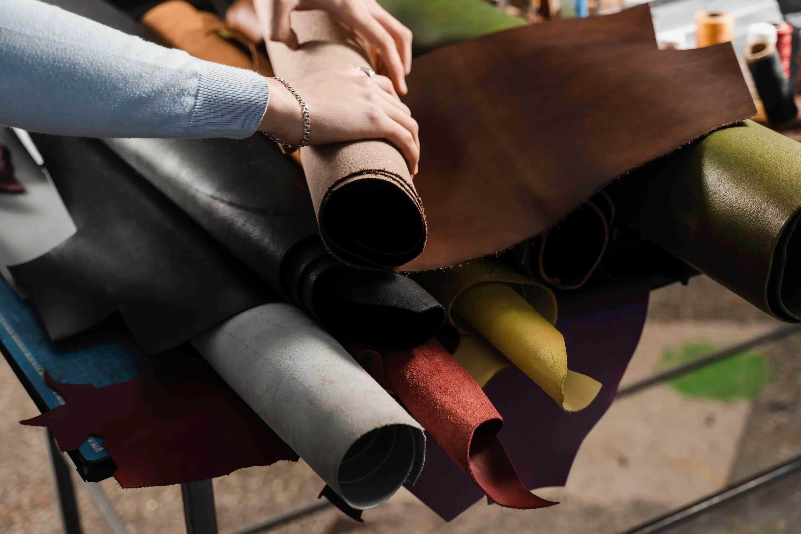 Leather rolls for manufacturing and quality comparison